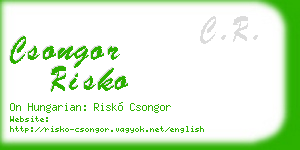 csongor risko business card